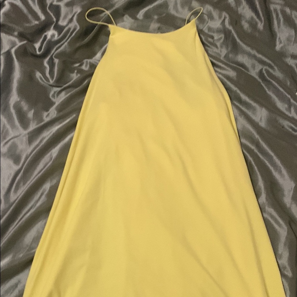 Light yellow mini dress